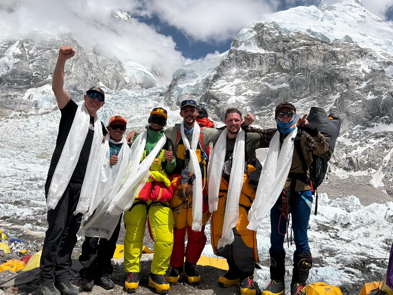 British deaf climber Michael Woods summits Everest, as over 400 scale peak in two days